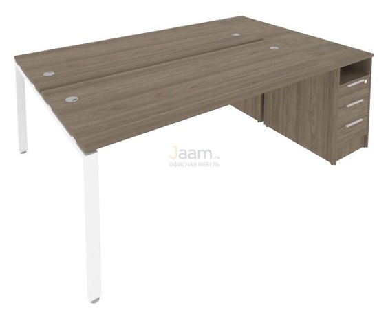 Мебель для персонала Рабочая станция с опорной тумбой Б.РС-СТП-2.5