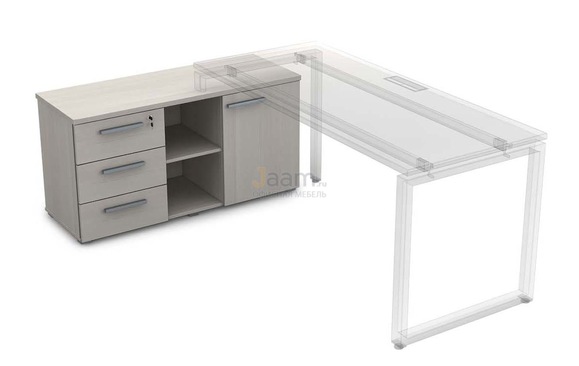 Мебель для персонала Офисная тумба с 3-мя ящиками и дверкой 9Т.006