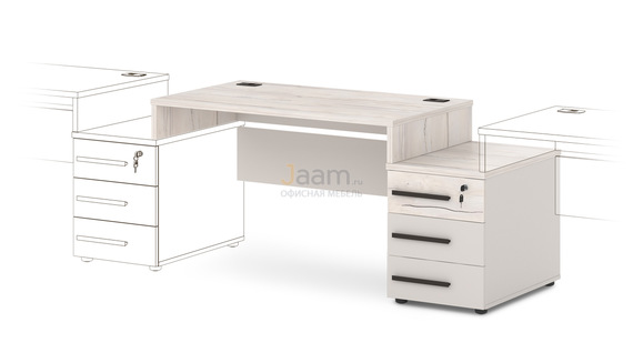 Мебель для персонала Стол промежуточный с опорной тумбой T-27