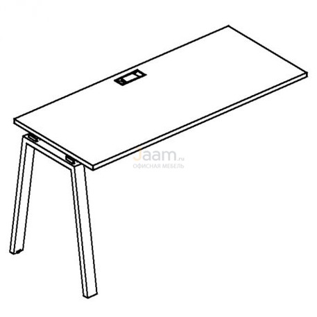 Мебель для персонала Секция стола рабочей станции на металлокаркасе TRE Б3 004-1 БП