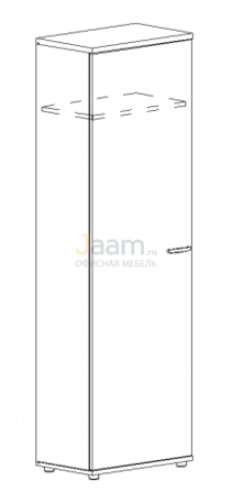 Мебель для персонала Шкаф для одежды узкий 9308 БП