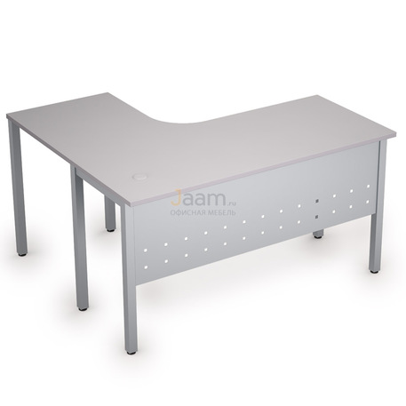 Мебель для персонала Стол криволинейный на металлических опорах правый 2МК.131