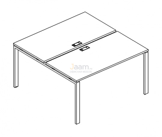 Мебель для персонала Рабочая станция на металлокаркасе UNO Б1 172 БП