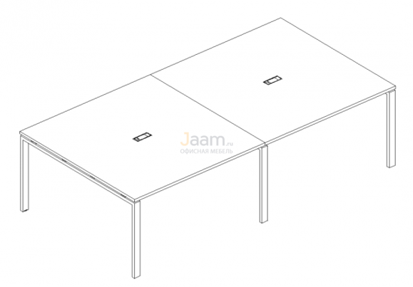 Стол Стол для переговоров на металлокаркасе UNO Б1 131-2 БП