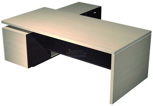 Кабинет руководителя Стол руководителя с лотком экраном и с опорной тумбой правой ESP139