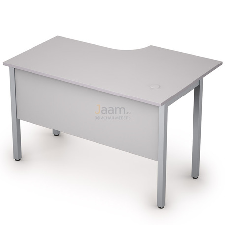 Мебель для персонала Стол криволинейный на металлических опорах левый 2МД.141