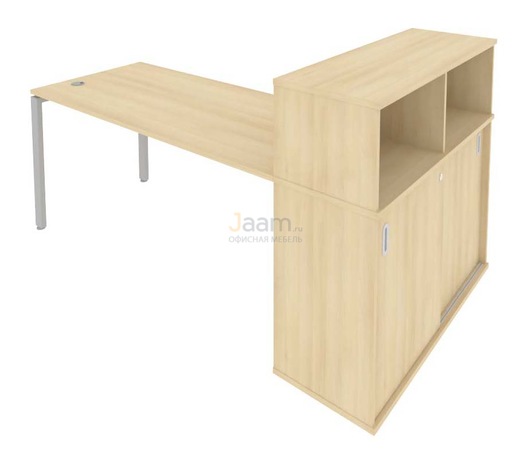 Мебель для персонала Стол письменный с опорным шкафом-купе Б.РС-СШК-3.4