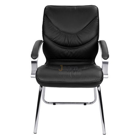 Кресло LEEDS CHROME D кожа+кож.зам.