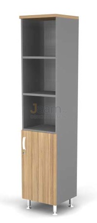 Мебель для персонала Стеллаж полуоткрытый 5-ур., глухая R-дверь BR81.0503