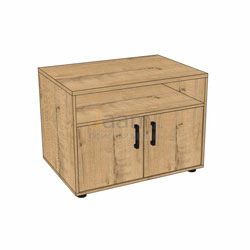 Мебель для персонала Офисная тумба для оргтехники Т56 PRO BLACK